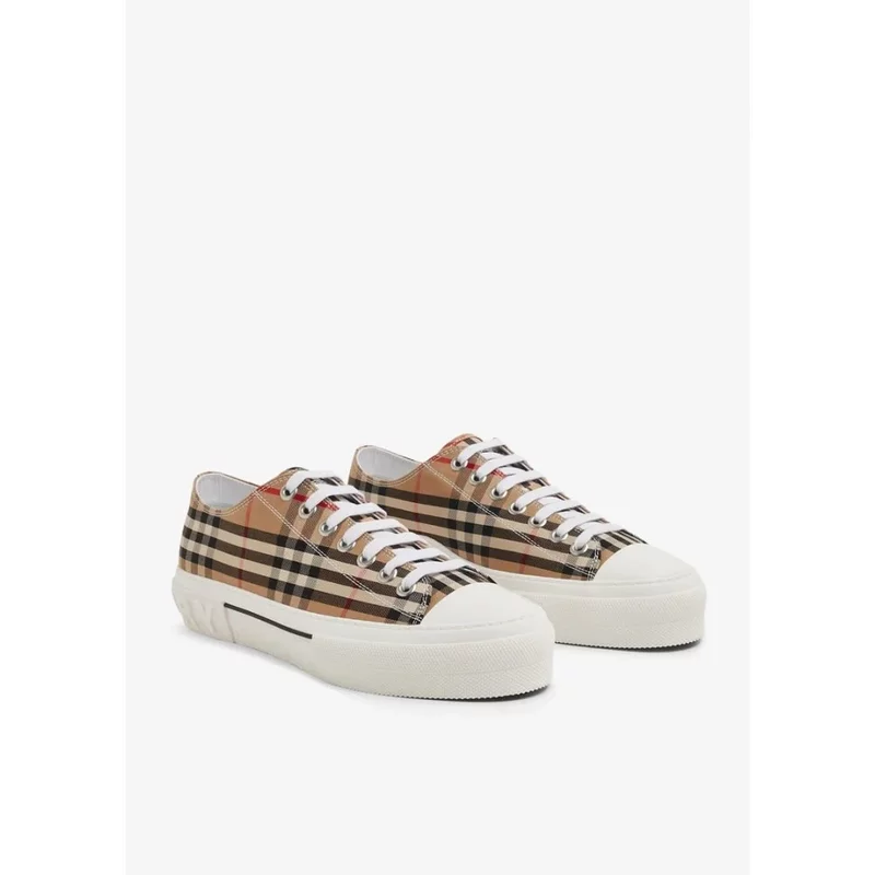 Sneakers Burberry, Vintage Check, Pattern, Beige